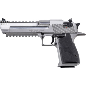 Magnum Research Magnum Research DE429SRMB Desert Eagle Mark XIX 429 DE 6" with Muzzle Brake 7+1 Matte Stainless Steel Frame 7 Slide Black Rubber Grip - $2046.78 at Shooting Surplus