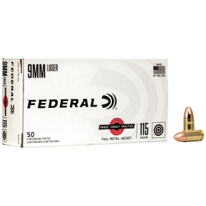 Federal Federal RTP9115 9mm Luger Full Metal Jacket 115 Grain 50 Rounds - $14.48 at Shooting Surplus