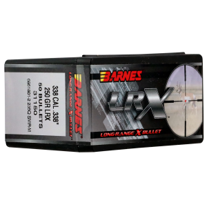 Barnes LRX Long-Range X Bullets .338 cal .338" 250gr LRXBT 50/ct