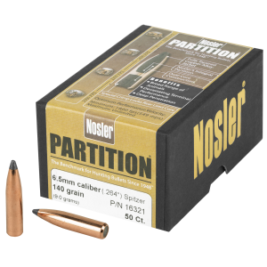 Nosler Partition Bullets 6.5mm .264" 140 gr SPT 50/ct