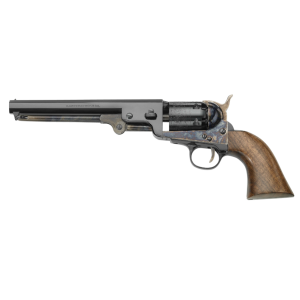 Pietta 1851 Navy Revolver 36 cal. 7.5 in. Case Hardened Blue Walnut