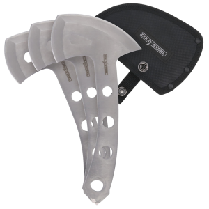 THROWING AXES / 5 BLADE / 9 OVERALL / 420SS / NYLON SHEATH (3 PACK)
