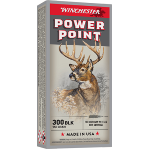 Winchester X300BLK 300 AAC Blackout Jacketed Soft Point 150 Grain 20 Rounds
