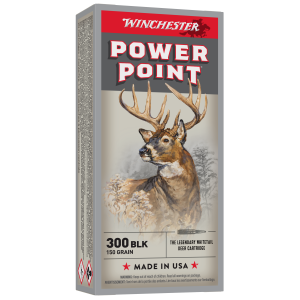 Winchester Deer Season Xp 300 Aac Blackout Power Point 150 Grain 20 Rounds