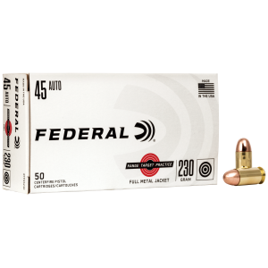 Federal Federal RTP45230 45 ACP Full Metal Jacket 230 Grain 50 Rounds - $21.74 at Shooting Surplus