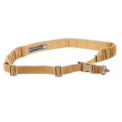 UDC Padded Bungee Single Point Sling-Coyote Brown-Push Button Adapter
