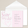 Pink Hearts Wedding Save the Date