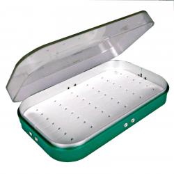 Richard Wheatley Malvern Plastic Fly Box - Green/Clear Lid