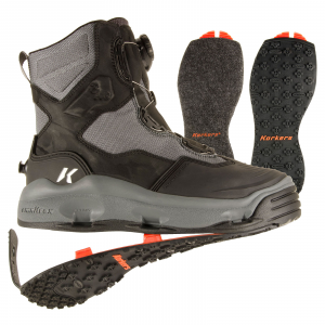Korkers DarkHorse Fly Fishing Wading Boots with Convertible Soles - 13