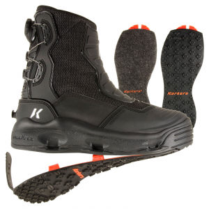 Korkers HatchBack Fly Fishing Wading Boots with Convertible Soles - 9