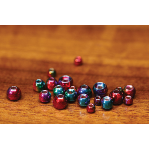 Hareline Rainbow Hued Plummeting Tungsten Beads 1/8 (3.3mm)