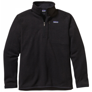 Patagonia Men's Better Sweater 1/4 Zip Pullover L Black