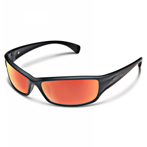 Suncloud Optics Hook Sunglasses Matte Graphite Polar Red Mirror