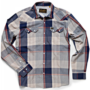 Howler Brothers Crosscut Snapshirt Small: Old Blue