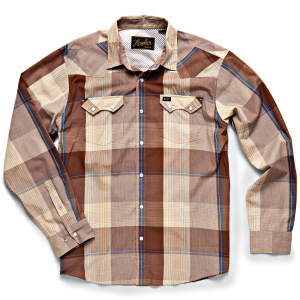 Howler Brothers Crosscut Snapshirt Small: Wrangler Brown