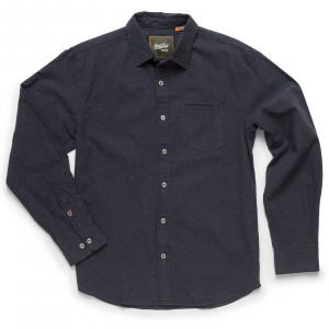 Howler Brothers Enfield Longsleeve Shirt Small: Spider Black
