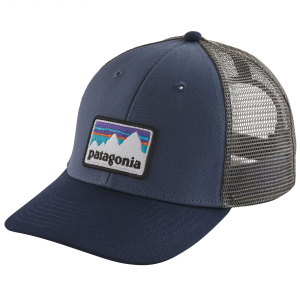 Patagonia Shop Sticker Patch LoPro Trucker Hat Dolomite Blue
