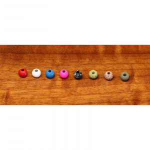 Hareline Mottled Tactical Tungsten Beads 3/16" Light Olive
