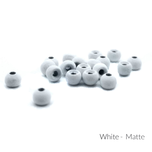 Firehole Matte Tungsten Beads 1/8" White Matte