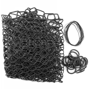 Fishpond Nomad Replacement Rubber Net Kit Large Black