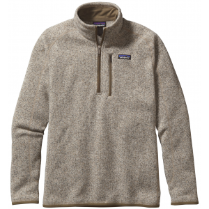 Patagonia Men's Better Sweater(R) 1/4-Zip Fleece Large Bleached Stone