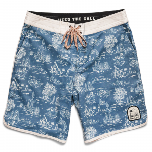 Howler Brothers Stretch Bruja Boardshort - Outpost Print : Chalk Blue - 38