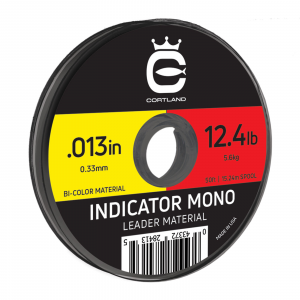 Cortland Indicator Mono Leader Material - Bicolor .013" - 12.4 lbs.
