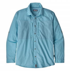 Patagonia Men's Long-Sleeved Sun Stretch Shirt Whole Weave: Break Up Blue XL