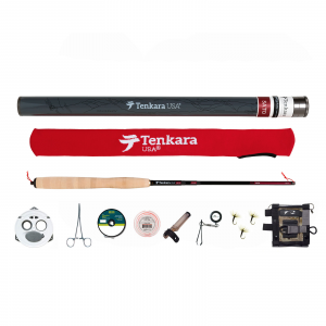 Tenkara USA -Sato Fly Rod & Accessories Kit with Rising Shot Pack and Line Keeper