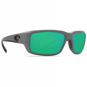 Costa Fantail  Sunglasses Matte Gray Frame Green Mirror 580G