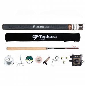 Tenkara USA -Iwana Fly Rod & Accessories Kit with Rising Shot Pack & Line Keeper