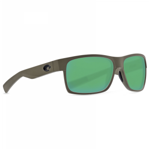 Costa Half Moon Sunglasses Moss Frame Green Mirror 580G