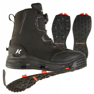 Korkers Devil's Canyon Wading Boots with Kling-On & Studded Kling-On Soles - 9
