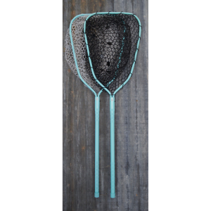 Image of Rising Cerakote Lunker Fishing Net 24 in Handle Miami Teal