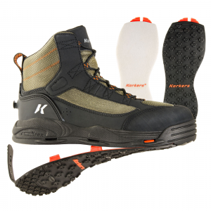 Korkers Greenback Wading Boots with Felt & Kling-On Soles - 7