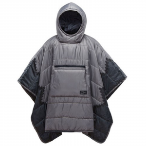 Therm-A-Rest Honcho Packable Puff Insulated Poncho & Blanket Slate Print