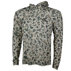 Image of RepYourWater Retro Camo Merino Wool Blend Sun Hoody XL