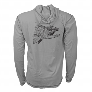 Image of RepYourWater Big Bow Merino Blend Sun Hoody Medium Granite