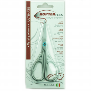 Kopter ULTIMATE Straight Long Blade Microserrated Edge Thin Point Scissors