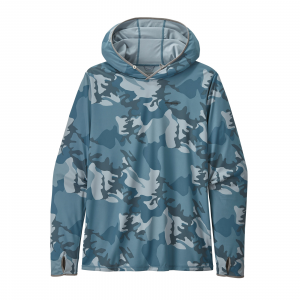 Image of Patagonia Men's Tropic Comfort Hoody II River Delta Multi: Pigeon Blue Large