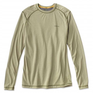 Image of Orvis Mens Longsleeve Dri Release Crew Medium Moss Green