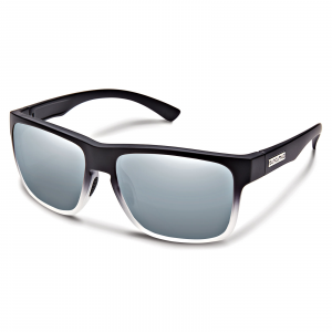 Suncloud Optics Rambler Sunglasses Black Gray Fade Polarized Silver Mirror