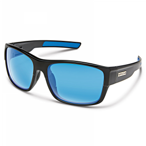 Suncloud Optics Range Sunglasses Black Polar Blue Mirror