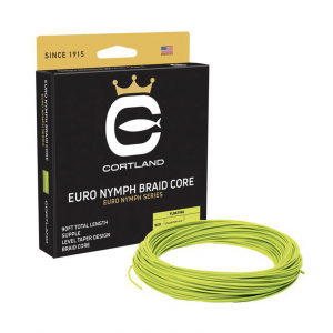 Cortland Euro Nymph Braid Core  Level .022 Chartreuse