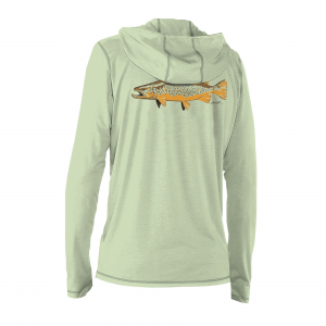 Image of RepYourWater Ultralight Sun Hoody Artist's Reserve Salmo Trutta Large