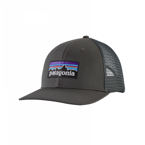 Image of Patagonia P-6 Logo Trucker Hat Forge Grey