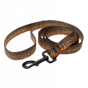 RepYourWater Tiger Trout Skin  Dog Leash