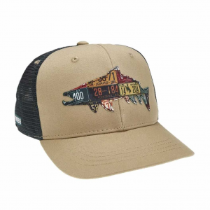 RepYourWater Western Trout Collab Cody's Fish High Profile Hat Tan/Forest