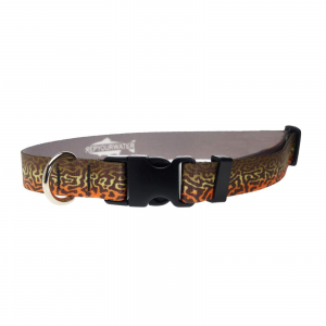 RepYourWater Tiger Trout Skin Large Dog Collar