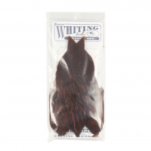 Whiting Farms Brahma Hen Capes Badger dyed Natural Brown